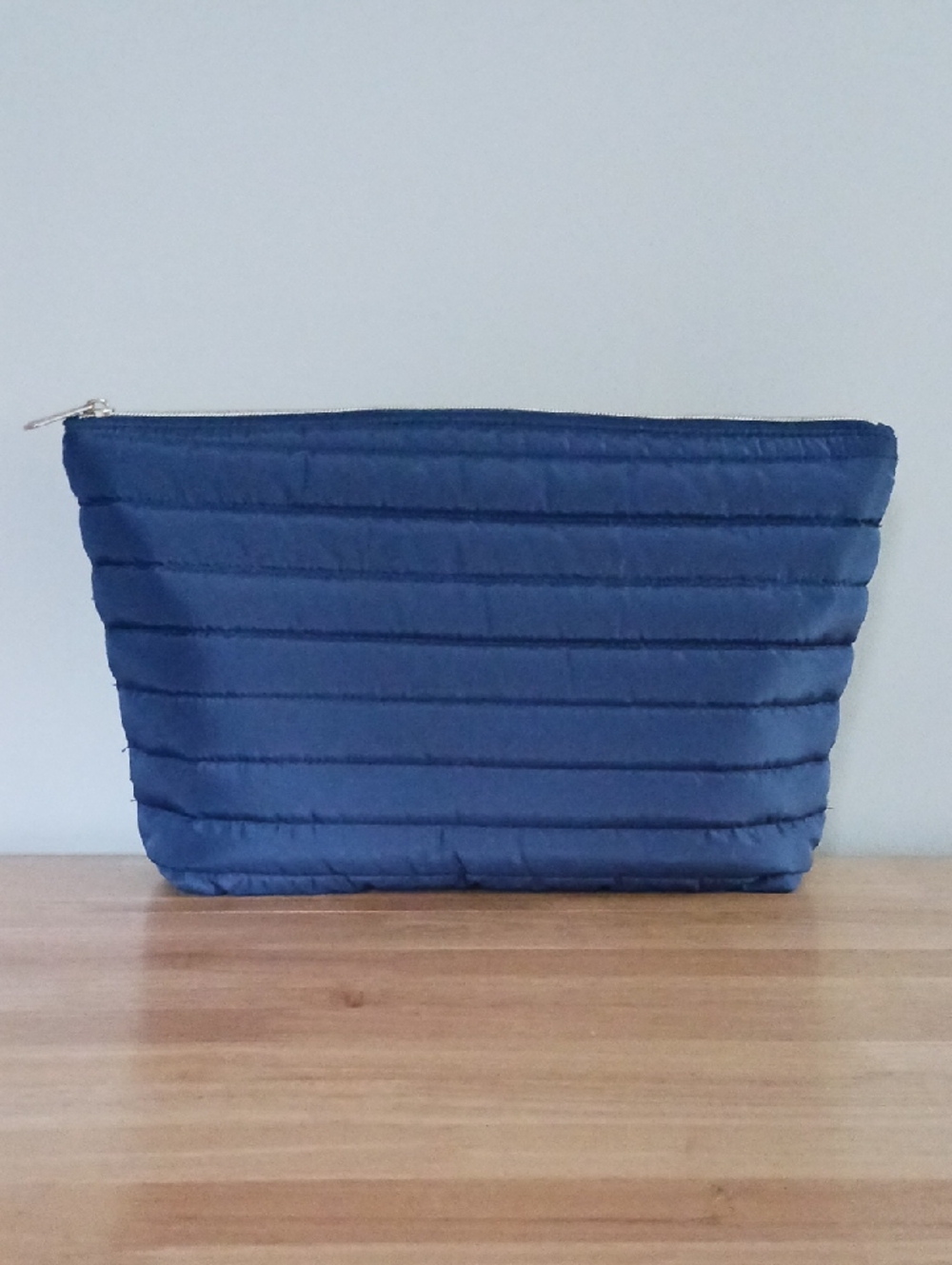 Sonia Kashuk Navy Puffer Zip Organizer Bag